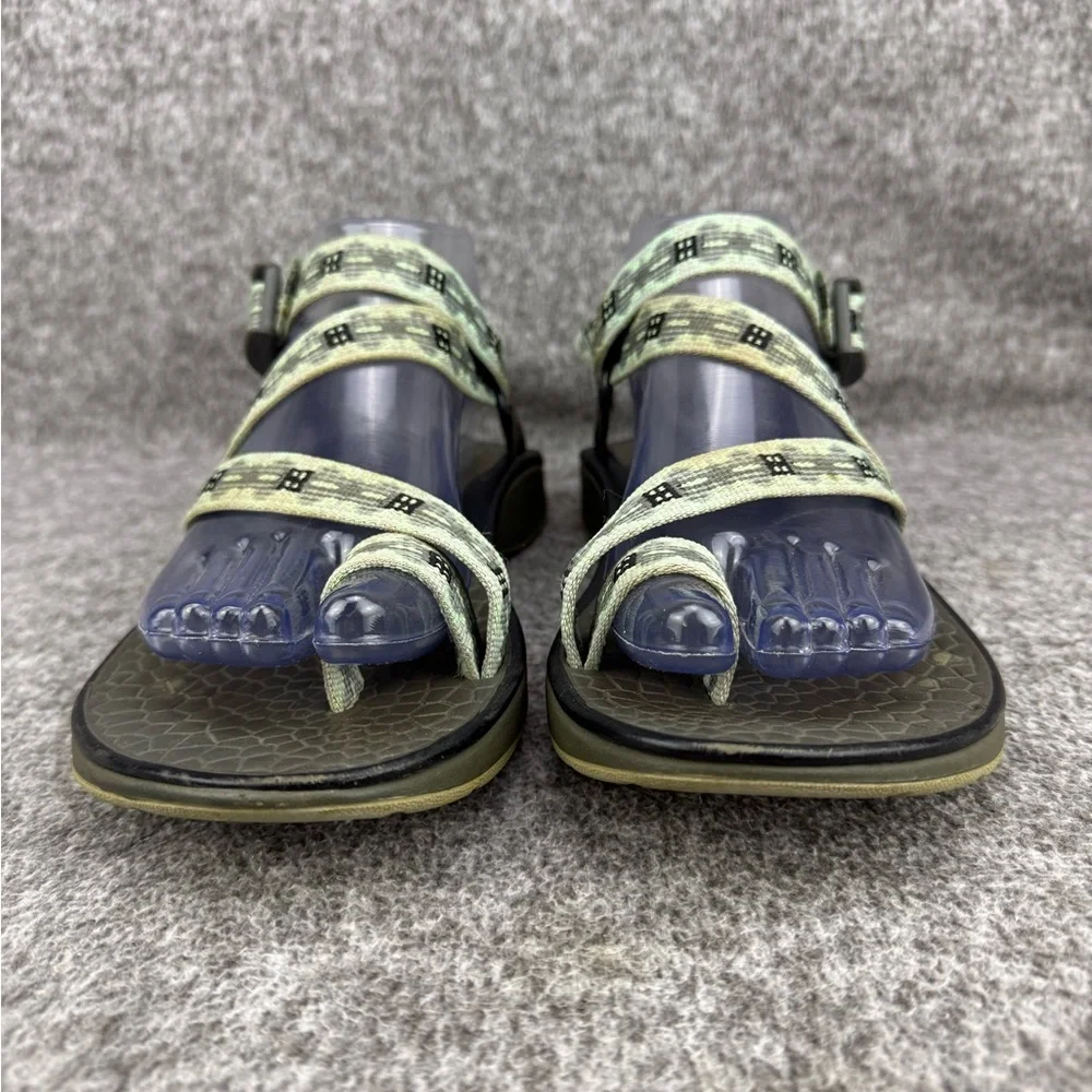 Women's 9 Chaco Z/2 Adjustable Strap Clasic Sandals Green Hiking Shoe W/Toe Loop - Picture 5 of 11